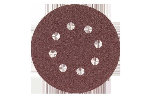 Bosch Red 5 Inch 8 Hole Hook and Loop Wood Sanding Discs Grits 40 320 25 Pack