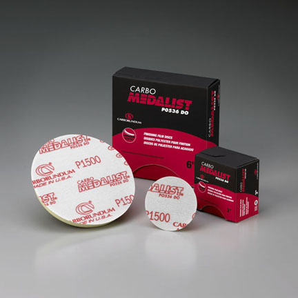 Carborundum Medalist H&L Finishing Film Discs 6 Inch