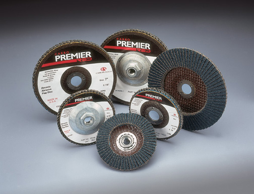 Carborundum Flap Discs with Premier Red Zirconia