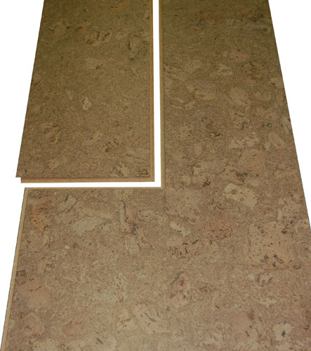 Easy Snap Together Glueless Floating Natural Cork Floors 12 x 36 Inch Planks