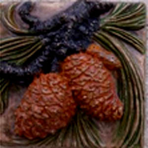 gnarly pine 4 inch tile KR-GP-5