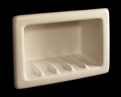Recessed Soap Dishes in a Variety of Colors