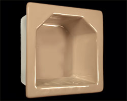 Recessed Soap Dishes in a Variety of Colors