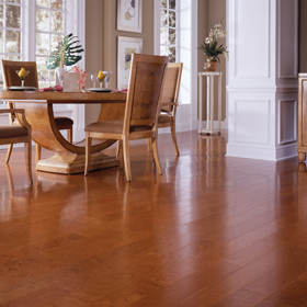 Distinctive Domestic-Exotic Wood Floor