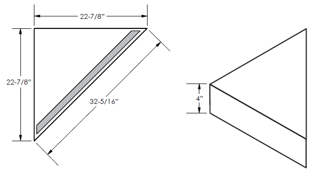 Noble Shelf Bench Dimensions