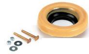 QEP Toilet Bowl Installation Parts - Bolts and Wax Ring